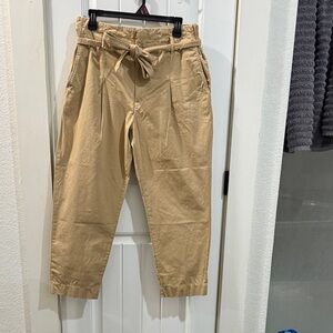 Women  Tan Pants with Belt